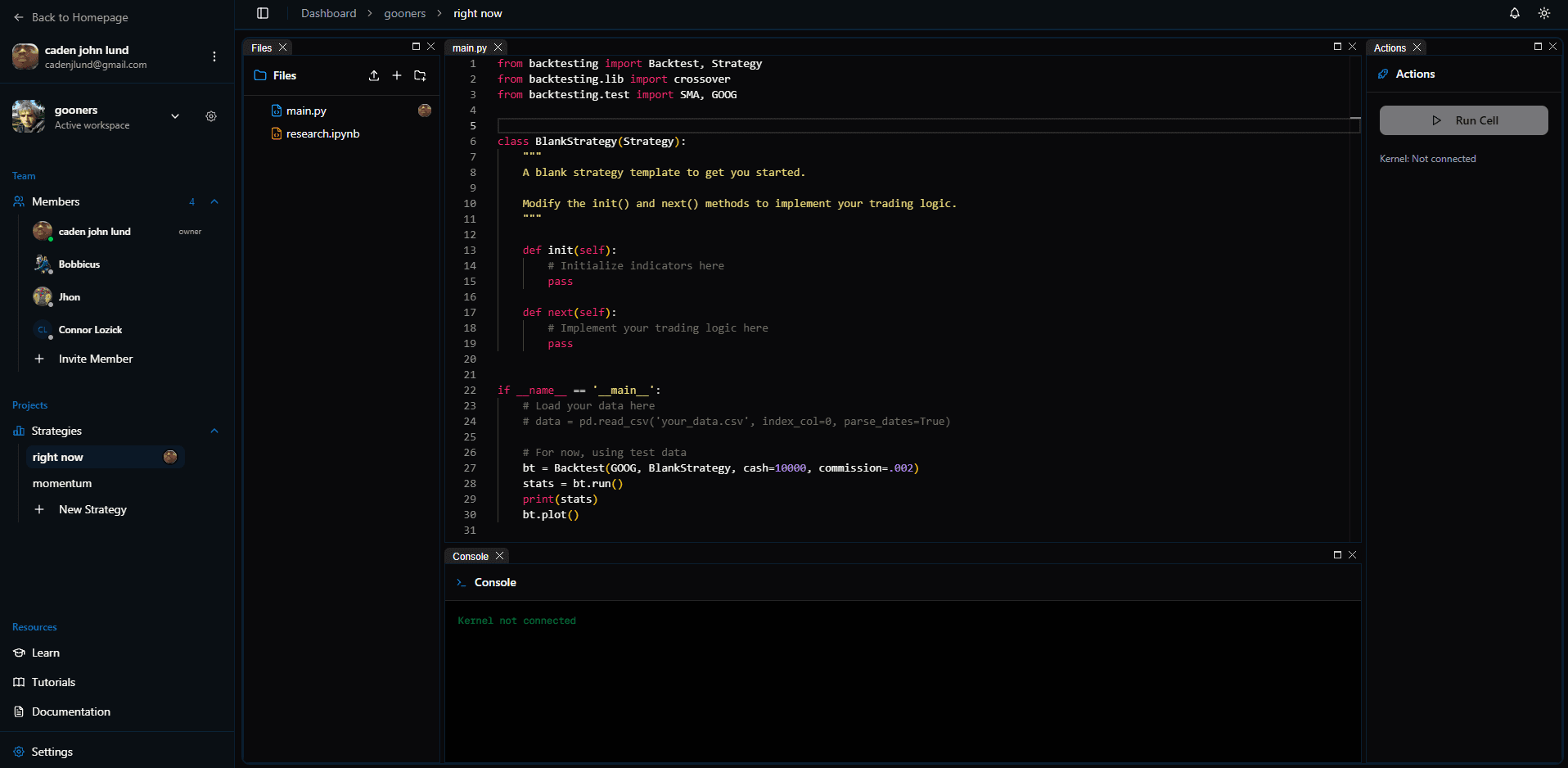 AlgoFlow Strategy Preview